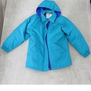London Club Londontown Winter Corp Retro Teal Purple Jacket Womens Size S‎